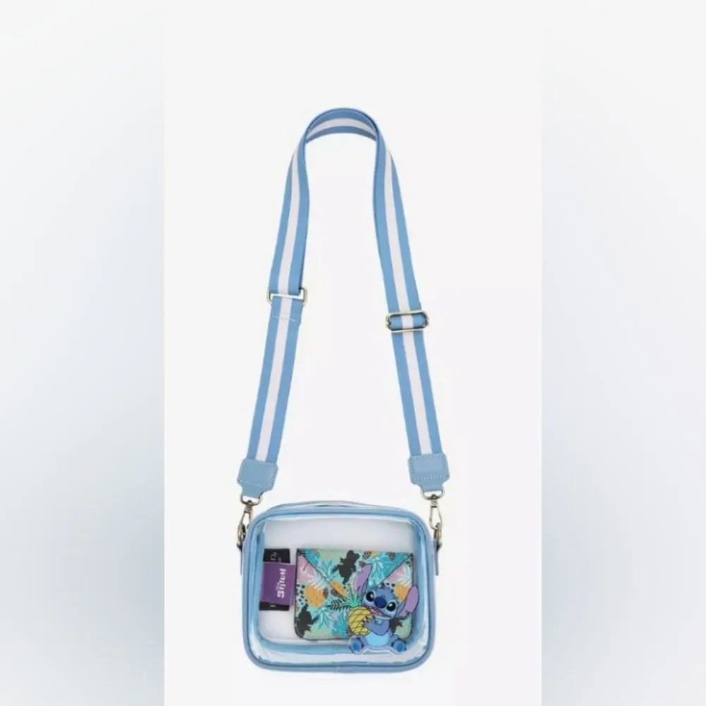 Disney Stitch Clear Crossbody Bag With Cardholder - Picture 2 of 8